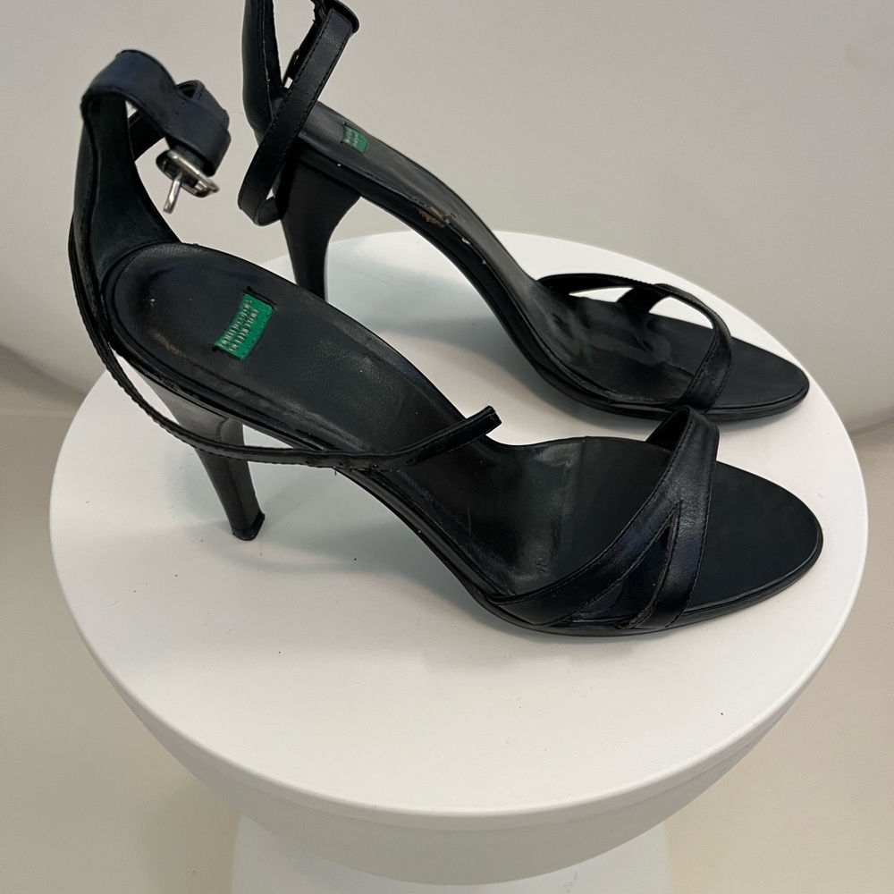 United Colors Of Benetton Black Strappy Heels